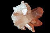Natural, Red Quartz Crystal Cluster - Morocco #101002-1